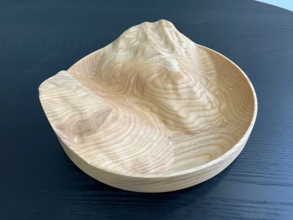 A wooden CNC handmade bowl