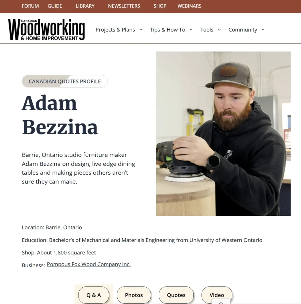 Canadian Woodworking Home Improvements feature 1